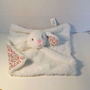 Kellytoy White Bunny Rabbit Rattle Lovey Security Blanket #2